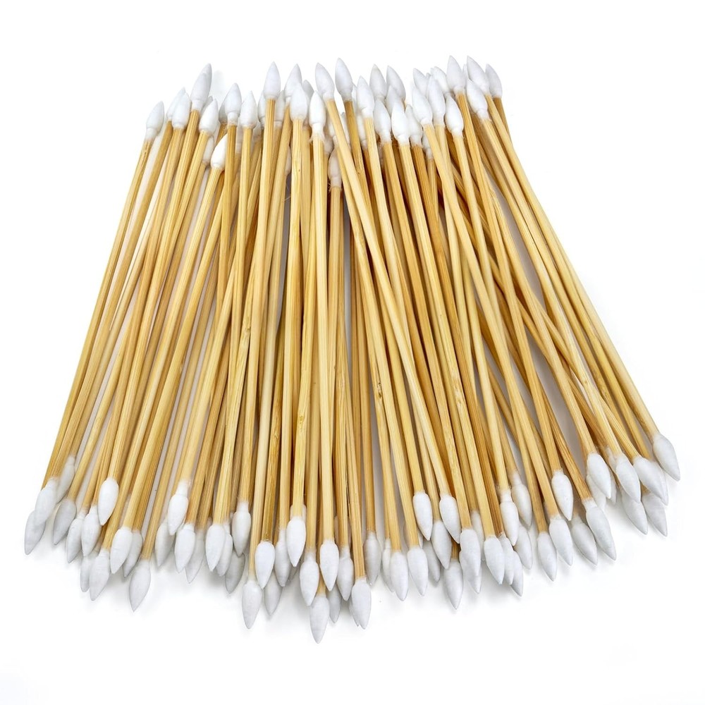 Gun Cleaning Swabs Double-Ended 6″ Pointed Tip Cotton Firearm Cleaning Q-Tips