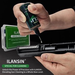 9mm Bore Cleaner & 5oz CLP Oil Gun Cleaning Kit with Gun Snake .38 .375 9.5mm…