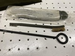 US Military Cleaning Kit Green Bag Brushes Cord Gun Oil Surplus Set