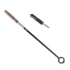 2 set 9mm Brass Bristle Gun Brush Handgun Nylon Rod Pistol Cleaning Kit