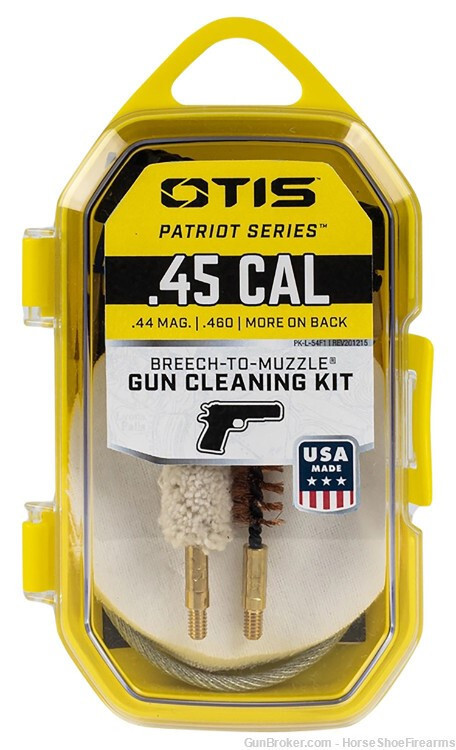 Otis FG70145 Patriot Cleaning Kit 45 Cal Pistol/ 15 Pieces Yellow Case