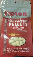 Tipton Felt Cleaning Pellets #1099932 for .338 Caliber 50 Count GJ