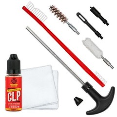 9Mm Pistol Cleaning Kit Aluminum Rod Brushes Patches Lubricant All In One