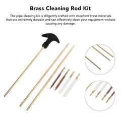 Threaded Brass Cleaning Rod Kit For 0.177in 0.22in Pipe Dust Cleaning Premium