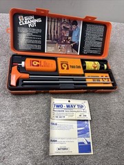Vintage Hoppe’s No. 9 Gun Cleaning Kit Orange Box Rods Oil Solvent USA
