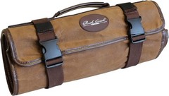 Portable Gun Cleaning Mat w/Waxed Canvas Handle and Pockets Shooting Mat Brown