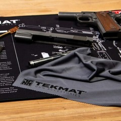 Tekmat GLOCK PISTOL Bench Mat – 3mm Soft Mouse Pad Mat – 11 x 17in – BONUS TOWEL