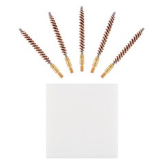 5 X 3” Bronze Bristle Bore Cleaning Brush .22 Cal 8×32 Thread with 50 Patches