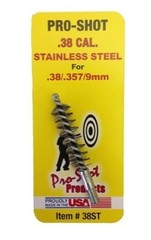 Pro-Shot® Brass Core Handgun Chamber Brush w/Bronze Steel Bristles, SHIPS FREE