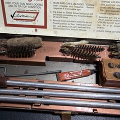 Vintage Gun Cleaning Lot Rod Kit Sears Ted Williams All Gauges Shot Gun