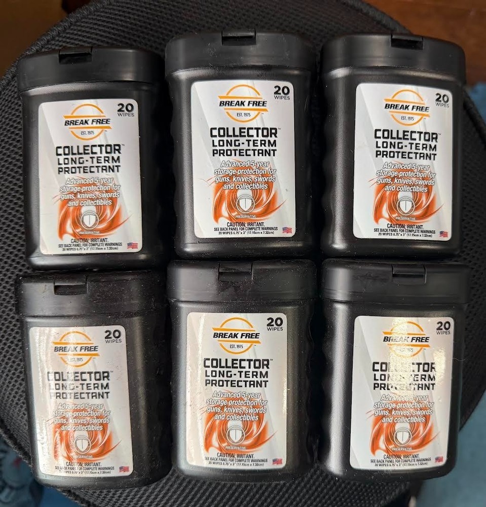 BREAK FREE COLLECTOR LONG TERM PROTECTANT (20 WIPES PER CANISTER) 6 PACK