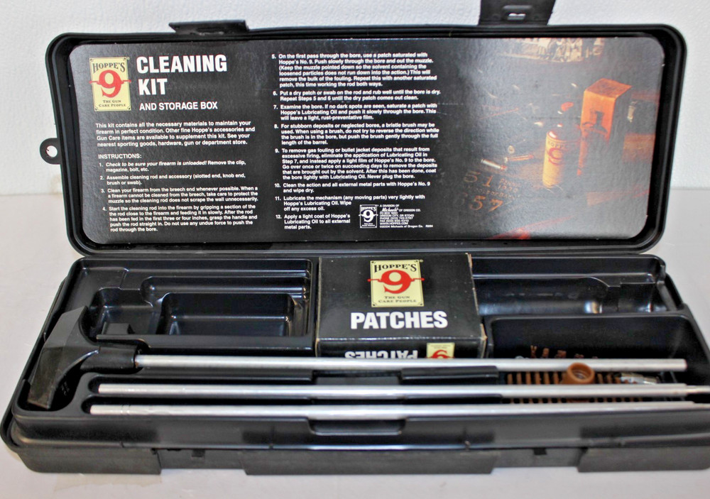 Hoppe’s #9 Cleaning Kit and Storage Box – Pistol