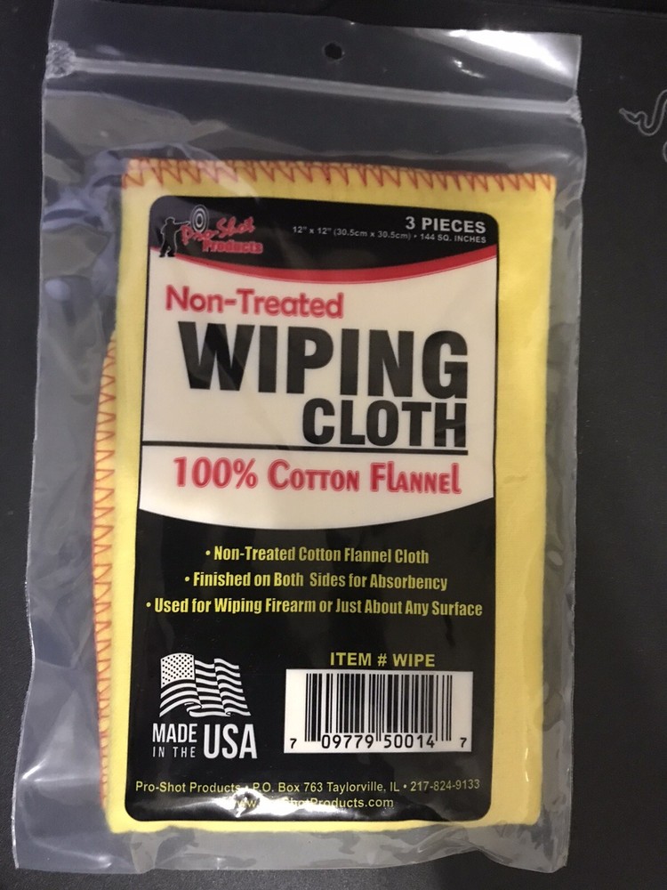 Pro-Shot TWC Tactical Shooter’s Gun Cleaning Wipe Cloths 3 Pack