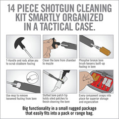 Shotgun Cleaning Kit – Compact Cleaning Case for 12 and 20 Gauge with 7 Section