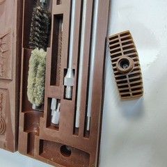 Outers Gun Cleaning Kit, Hoppe’s lubricating oil, Box Rod Set Brushes