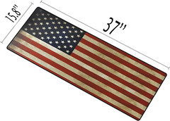 37 x 15.8 Gun Cleaning Mat Rifle Large of American Flag -4 mm Thick Non Sli…