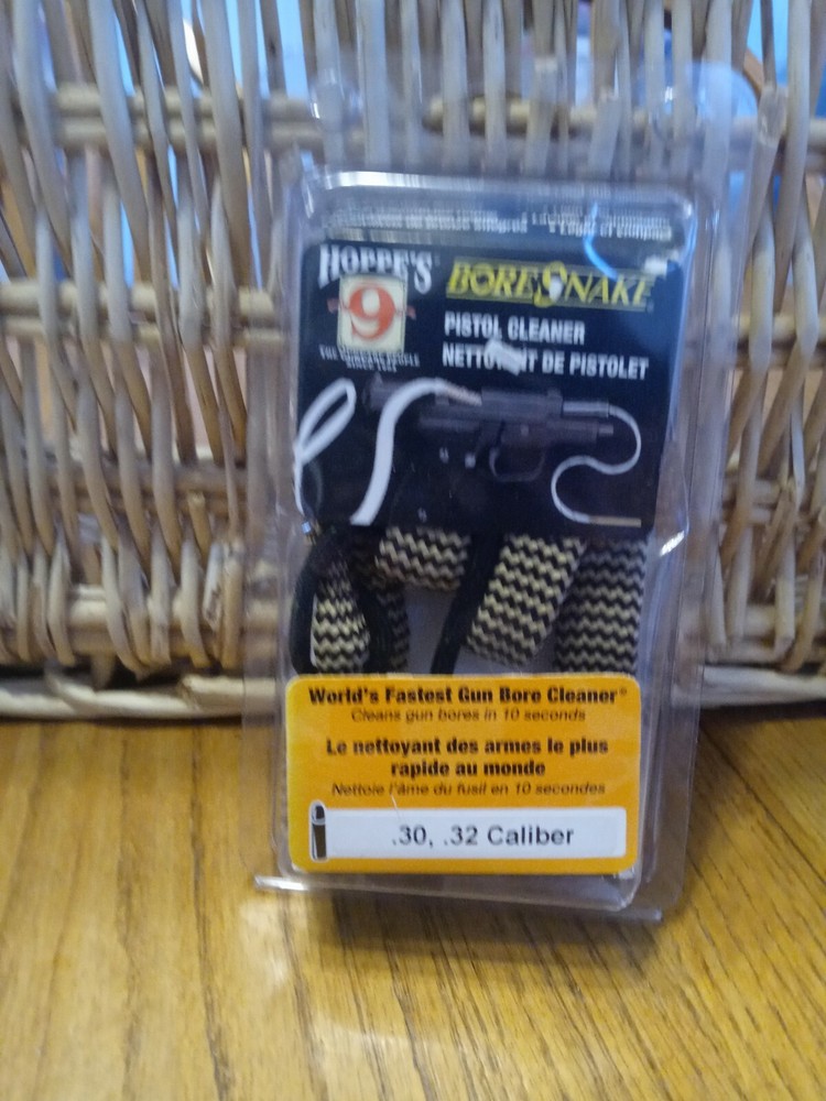 Hoppe’s Bore Snake Pistol Cleaner .30 , .32 Caliber