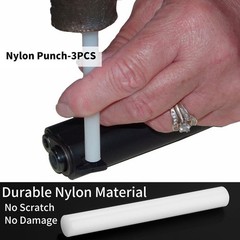 Handgun Cleaning Kit .22 .357 9mm .45 .40 Bronze Brush Cotton Mop Nylon Punch