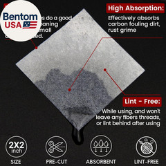 Gun Cleaning Supplies – Gun Cleaning Patches and Long Cotton Swabs Set, 6″ Cotto