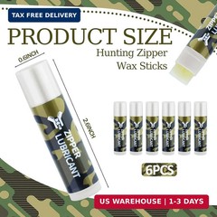 Hunting Zipper Wax Sticks Portable Snap Lubricant Sticks Camouflage Snap Stick Z