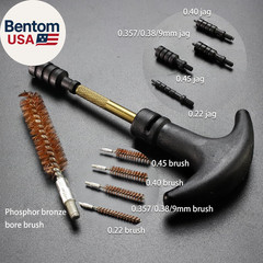 Universal Handgun Cleaning Kit for .22/9Mm/.357/.38/.40/.45,Pistol Cleaning Kits