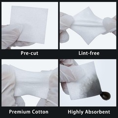 Gun Cleaning Supplies – 600 Lint-Free Patches & 400 Swabs for 9mm/.30-45