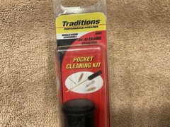 Traditions Pocket Cleaning Kit .44-.45 Black Powder Revolver New On Card Italy