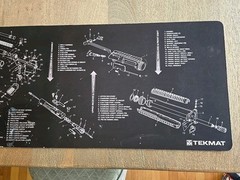 TekMat Clean Mat 12″x35.5″ Neoprene Rubber Black Mat See All Pics And Descriptio