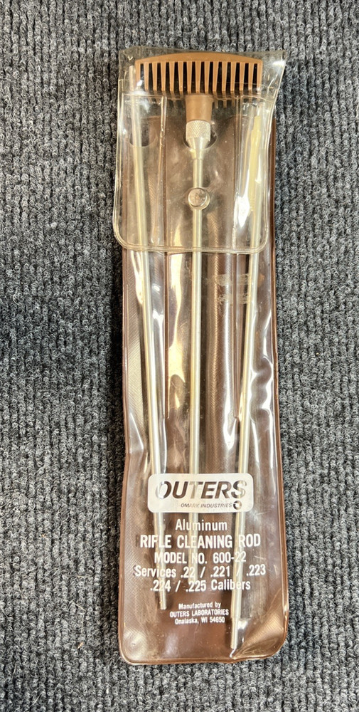 VINTAGE OUTERS BP-600 .22 CALIBER RIFLE CLEANING ROD W/ CASE – 0111-1J