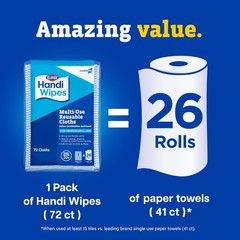 CloroxPro Clorox Handi Wipes Multi Use Reusable Cloths 72 Count