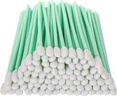 Flexible 200 Pcs Foam Swabs with 6.4 Inch Tips for Effortless Detail Cleaning