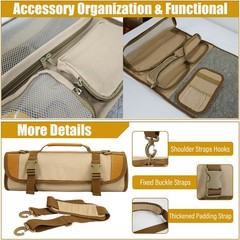 Portable Large Gun Cleaning Mat Roll Up Pistols Rifle Cleaning Pad with Pocket