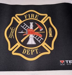 TekMat Cleaning Mat Accessories Workmat Cleaning Station Fire Dept Logo