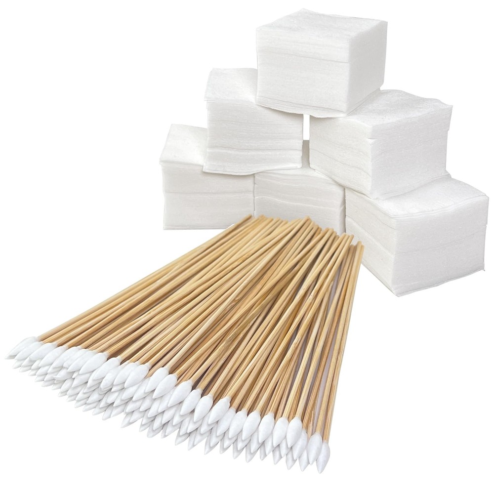 700Pcs Gun Cleaning Supplies, 2×2 Inch Cotton Patches and 6 Inch Cotton Swabs…