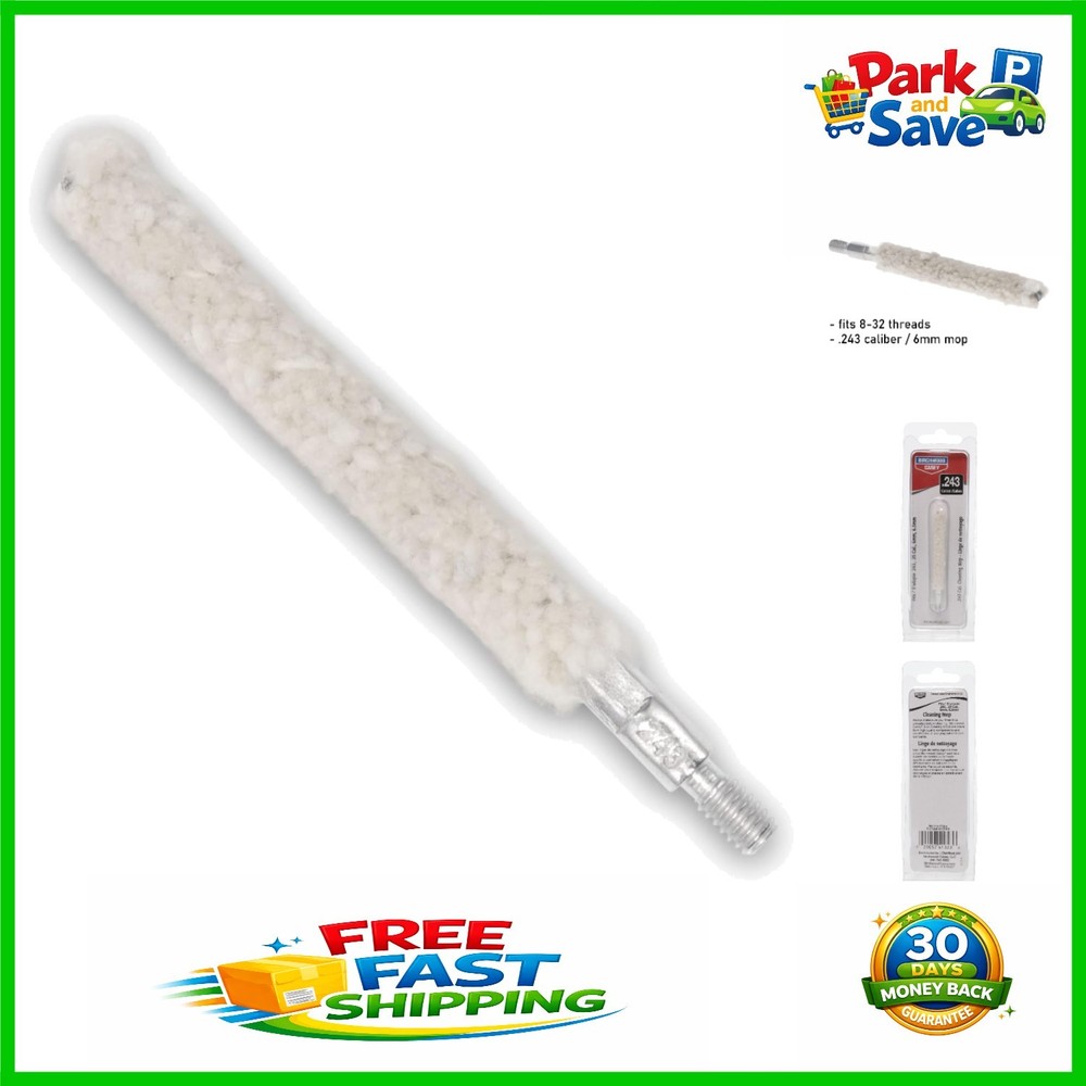 Efficient 243/6mm Bore Mop for Gun Care – Easy solvent & lubricant Application