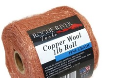 Copper Wool (FINE Grade) – 1lb Roll – by Rogue River Tools. Made in USA! Pure