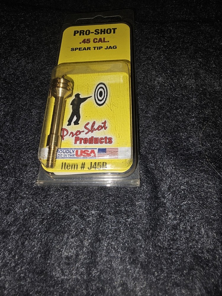 Pro-Shot Products .45 Caliber Brass Gun Jag Deep Cleaning Tool Gold J45B
