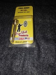 Pro-Shot Products .45 Caliber Brass Gun Jag Deep Cleaning Tool Gold J45B