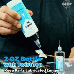 Airsoft Oil 2 oz & 1 oz Needle Oiler 100% Silicone Air Gun Oil, Multi-Purpose Ai