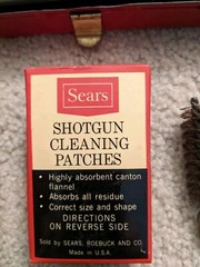 Vintage Sears & Roebuck Co. GUN CLEANING KIT No. 6 2022 & Metal Box. 20-28 Guage