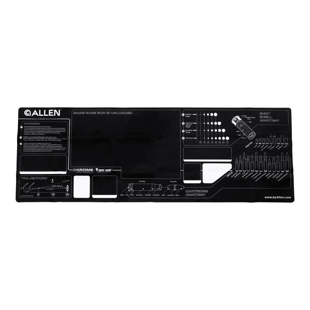Waterproof Firearm Cleaning Mat, 45.5″L X 16″W, Black, Neoprene, N/A, .17 HMR an
