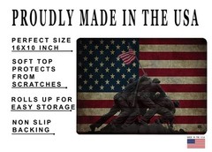Rogue River Tactical Iwo Jima Memorial USA American Flag Gun Cleaning Mat Ben…