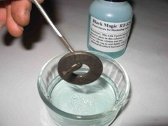 7 oz steel blackening concentrate, makes 1/2 gallon gun blue / black