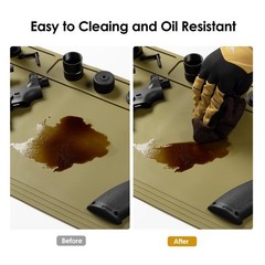 Gun Cleaning Mat Rifle Pistol Gun Mat with Magnetic Dots, NonSlip Oil Resista…
