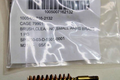 10 US Military Issue USGI Brass Bore Barrel Brush For 9mm Caliber Lot Of 10