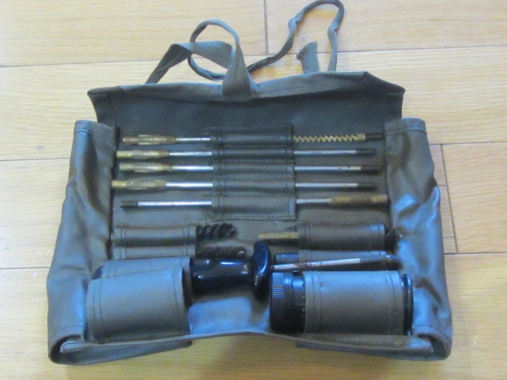 Swiss Army 7.5mm Rifle Cleaning Kit Roll- K31 K11 96/11–Rods Brushes Oiler!