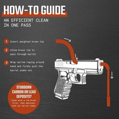 Lightweight Portable Gun Cleaner Rope For Rifles Pistols and Shotguns All-in-One