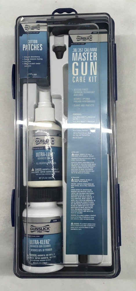 Gunslick Pro 61016 .38/.357 CAL 9mm Master Gun Care Kit, Preowned #31