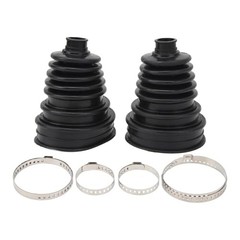 2 PCS CV Joint Boot Kit, Universal Flexible CV Axle Boot with Clamps, Constant