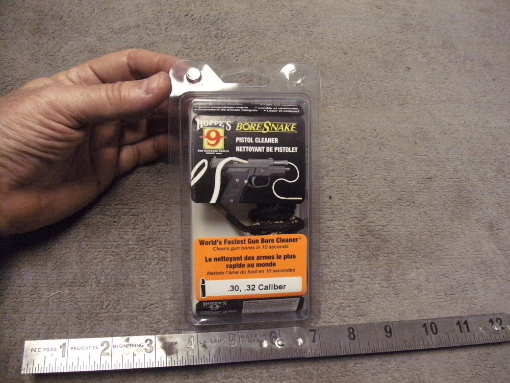 Hoppe’s Bore Snake .30 -.32 caliber Pistols , also Short Barrel Rifles